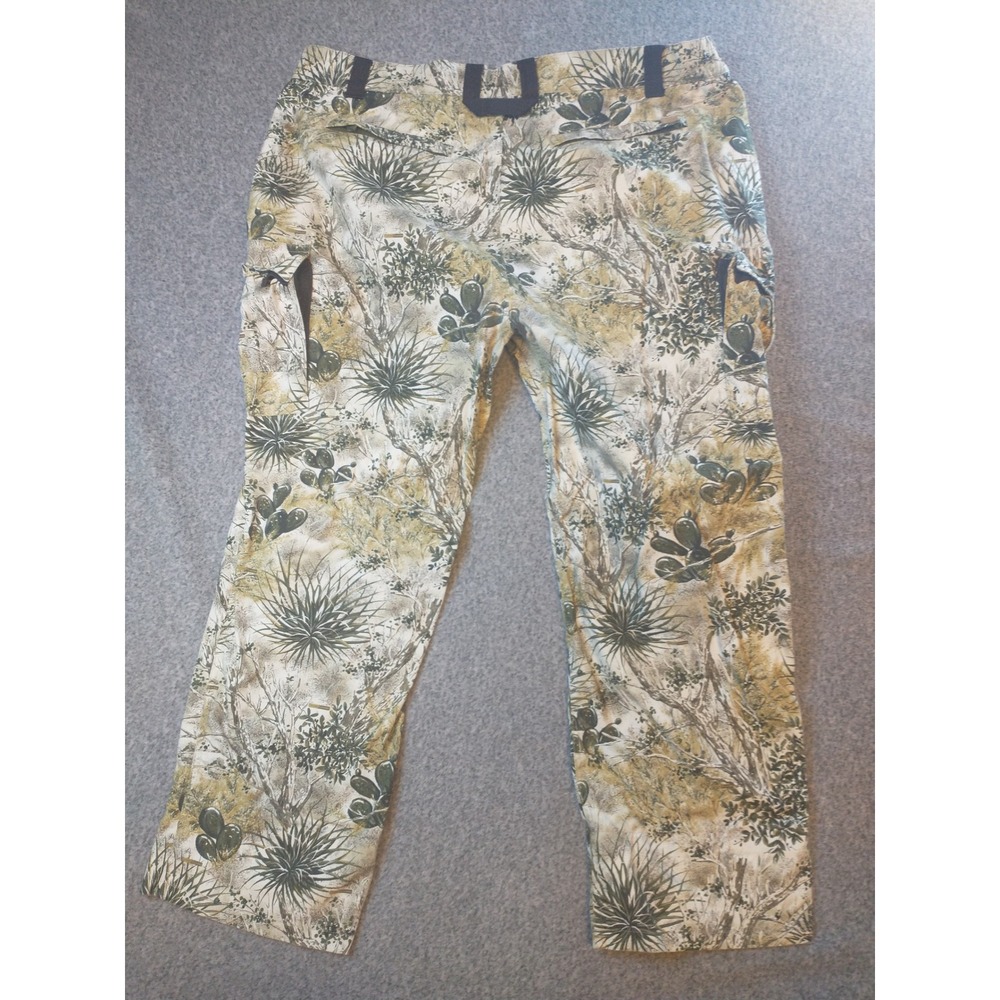 GameGuard Outdoors Mens Brush Country Camo Cargo Pants Tan Green 41x29 Hunting - Picture 12 of 16